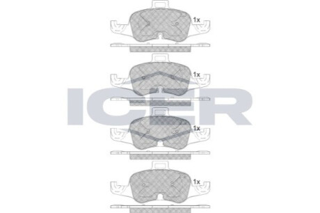 Автозапчасть ICER 182233