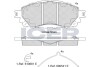 Колодки дискового тормоза ICER 182296 (фото 1)