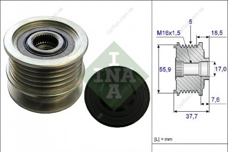 Механізм вільного ходу генератора INA 535 0169 10 (фото 1)