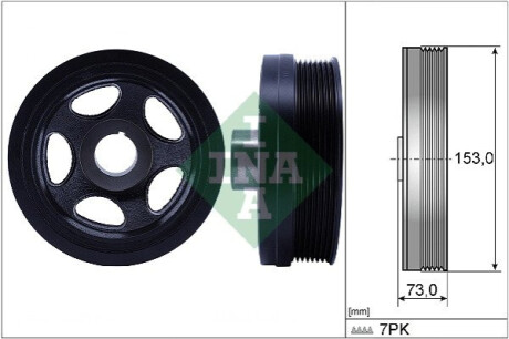 ШКІВ КОЛЕНВАЛА DB 3.0CDI OM642 INA 544 0183 10