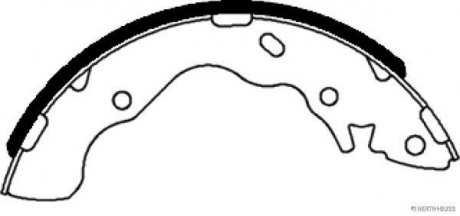 Колодки тормозные барабанные задние HYUNDAI ACCENT (выр-во) JAKOPARTS J3500528