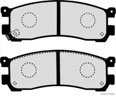 Колодки гальмівні дискові задні MAZDA JAKOPARTS J3613013