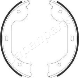 К-т гальм. колодок стоянкового гальмоза 5 E60, 7 E65/E66, X5 E53, X3 E83 JAPANPARTS GF0104AF