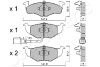 Гальмівні колодки SKODA P. FABIA/ROOMSTER 1,0-1,4 99-14 JAPANPARTS PA0955AF (фото 2)