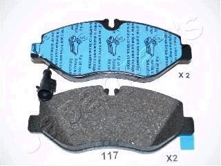 Колодки тормозные дисковые NISSAN перед. CABSTAR 3 JAPANPARTS PA-117AF