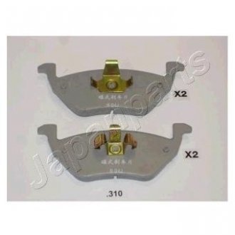 Колодки тормозние дисковие MAZDA зад. TRIBUTE 2,3/ JAPANPARTS PP-310AF (фото 1)