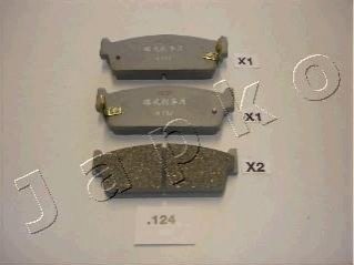 Колодки дискового тормоза JAPKO 51124 (фото 1)