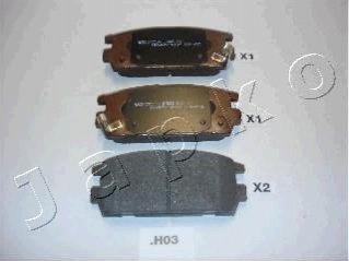 Комплект тормозных колодок JAPKO 51H03 (фото 1)