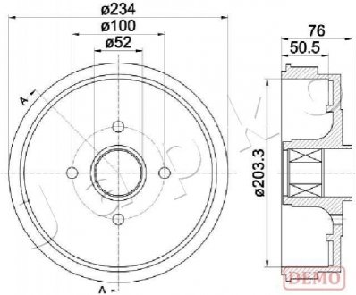 Барабан тормозной JAPKO 560409C