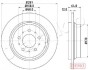 Диск гальмівний (задній) Volvo S60/S80 00-10 (288x12) JAPKO 610321C (фото 1)