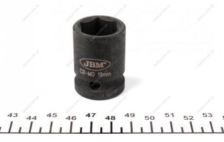 Головка ударна 6-гранна (1/2") (d=19mm) JBM 11121 (фото 1)