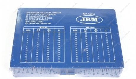 Набір кілець ущільнювальних (386 шт) JBM 50651 (фото 1)