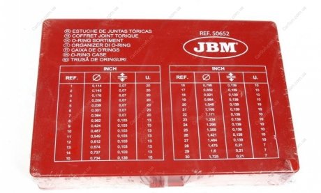 Набір кілець ущільнювачів JBM 50652 (фото 1)