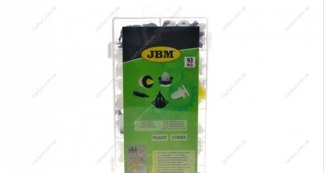 Набір кліпс пластмасових для дверних панелей (93 шт) (PSA) JBM 53713