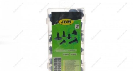 Набір кліпс пластмасових для обивки (110 шт) (PSA) JBM 53715