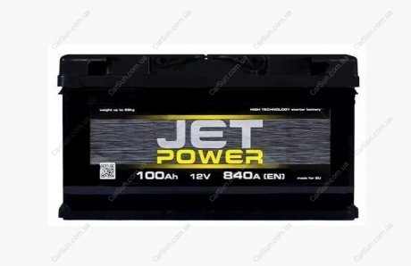 Автомобільний акумулятор 100 Ah 840 A(EN) 352x175x190 Jet-power JET POWER (ИНД.) 6СТ100L