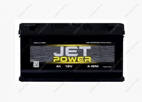 Автомобильный аккумулятор 90 Ah 720 A(EN) 352x175x190 Jet-power JET POWER (ИНД.) 6СТ90L