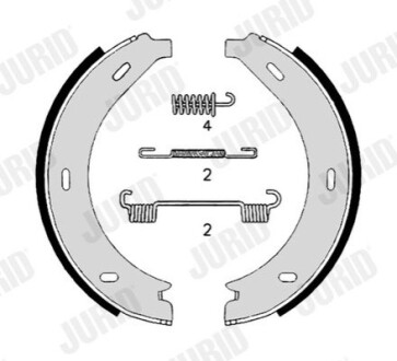 Щеки ручного тормоза Jurid 362652J
