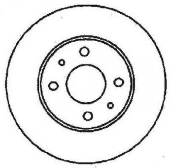 Тормозной диск Jurid 561380JC (фото 1)