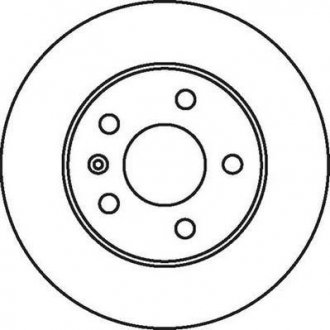 Гальмівний диск задній Opel Astra / Combo / Corsa / Meriva / Zafira Jurid 562072JC (фото 1)