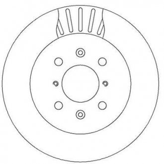 Тормозной диск передний Opel Agila / Subaru Justy / Suzuki Ignis Jurid 562308JC (фото 1)