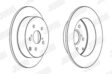 Тормозной диск Toyota Corolla (E12) Jurid 562415JC