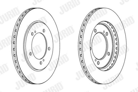 LV brake disc (set) Jurid 562445JC