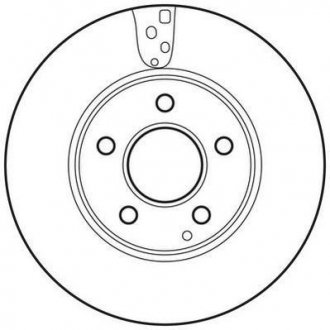 Тормозной диск передний MERCEDES-BENZ C Jurid 562637JC (фото 1)