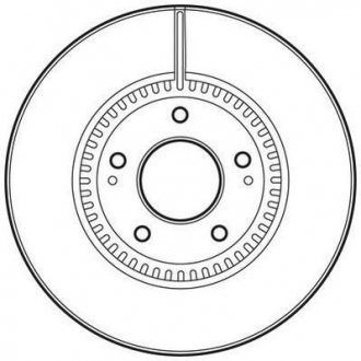 Гальмівний диск передній HYUNDAI SONATA/TUCSON/i40/ix35 KIA CARENS/OPTIMA/SPORTAGE Jurid 562755JC