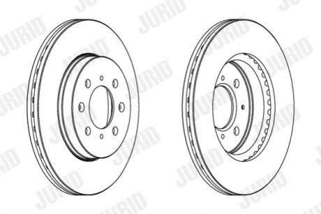 Диск тормозной HONDA Jurid 563065JC