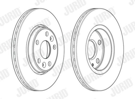 Тормозной диск Jurid 563080JC