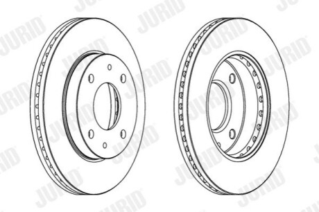 HYUNDAI Диск тормозной передний Sonata Jurid 563083JC