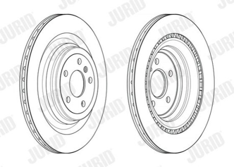 Диск гальмівний MERCEDES Jurid 563243JC