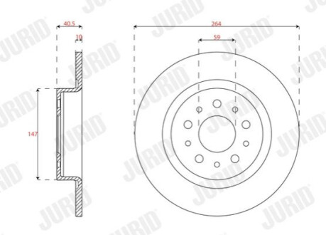 TARCZA HAM./TY┼ü/ FIAT TIPO 16- Jurid 563296JC