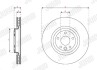 Гальмівний диск передній JAGUAR XE, XF Jurid 563347JC1 (фото 3)