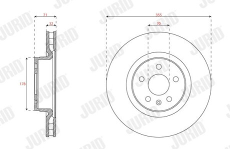 TARCZA HAM./PRZ/ TESLA MODEL S 12- Jurid 563660JC1