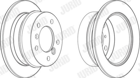 Тормозной диск Jurid 569120J