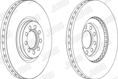 Тормозной диск Jurid 569164J