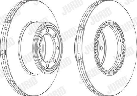 Тормозной диск Jurid 569192J