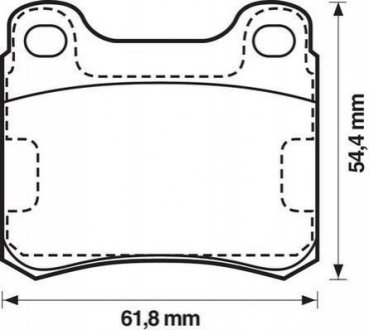 Гальмівні колодки задні MERCEDES-BENZ 124/190/C/E Jurid 571344J (фото 1)