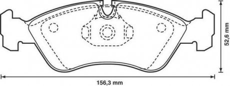 Колодки дискового тормоза Jurid 571391J