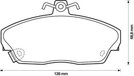 Колодки дискового тормоза Jurid 571438J (фото 1)