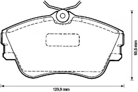 Гальмівні колодки, дискове гальмо (набір) Jurid 571847J