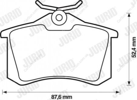 Колодки дискового тормоза Jurid 571906JC (фото 1)