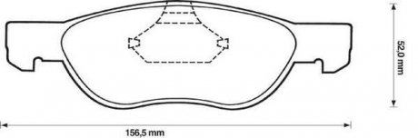 Колодки дискового тормоза Jurid 571973J (фото 1)