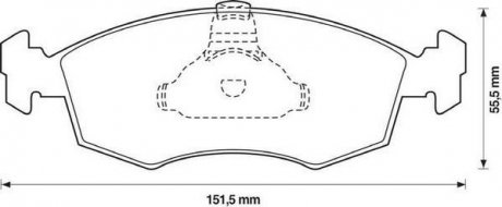 Колодки дискового гальма Jurid 571974J (фото 1)