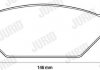 Комплект гальмівних колодок, дискове гальмо Jurid 571985JC (фото 2)