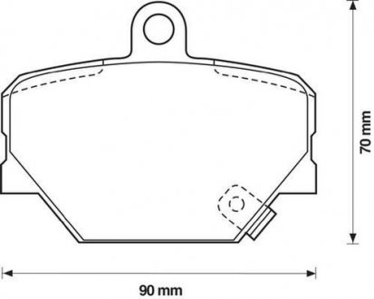 Комплект тормозных колодок, дисковый тормоз - Jurid 571995J (фото 1)