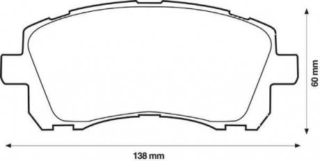 Колодки дискового тормоза Jurid 572423J (фото 1)