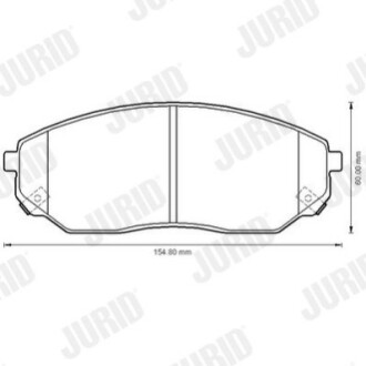 Колодки дискового тормоза Jurid 572511J